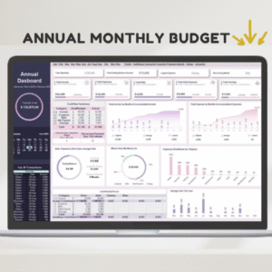 Annual Monthly Budget